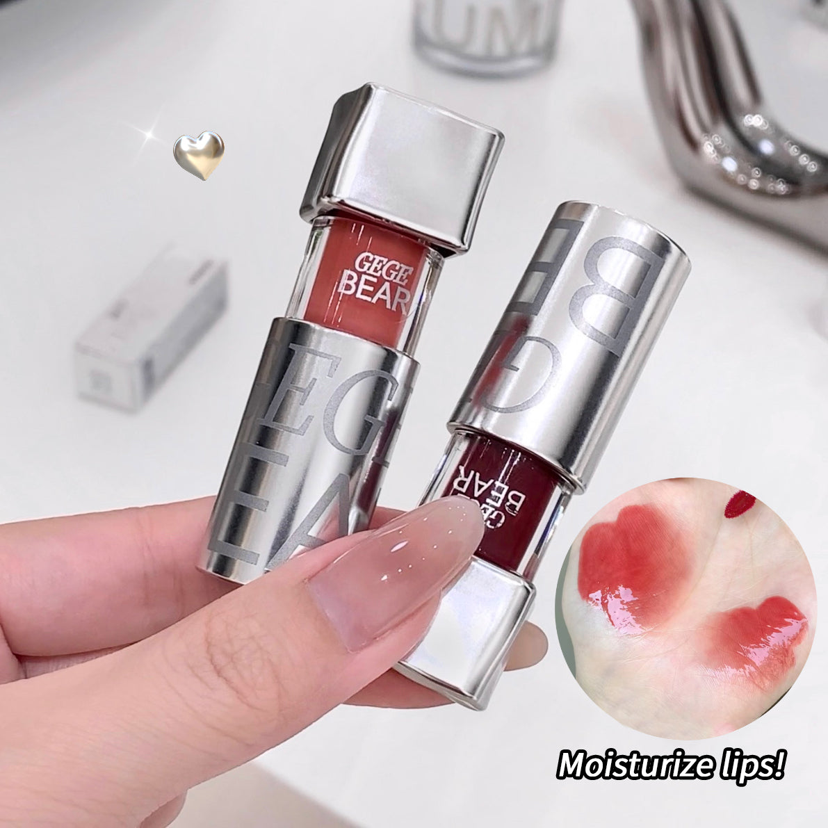 Gege Bear Lightweight Mirror Water Gloss Lip Glaze