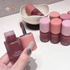 Set of Gege bear lip products including lipsticks and lip glosses on a white surface.