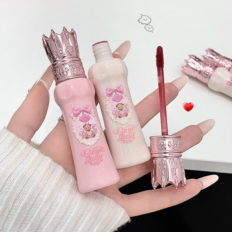 Gege Bear Crown Mirror Lip Mud