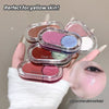 Makeup products with a hand holding them, labeled 'Perfect for yellow skin' and 'Oxygen water glow makeup'.