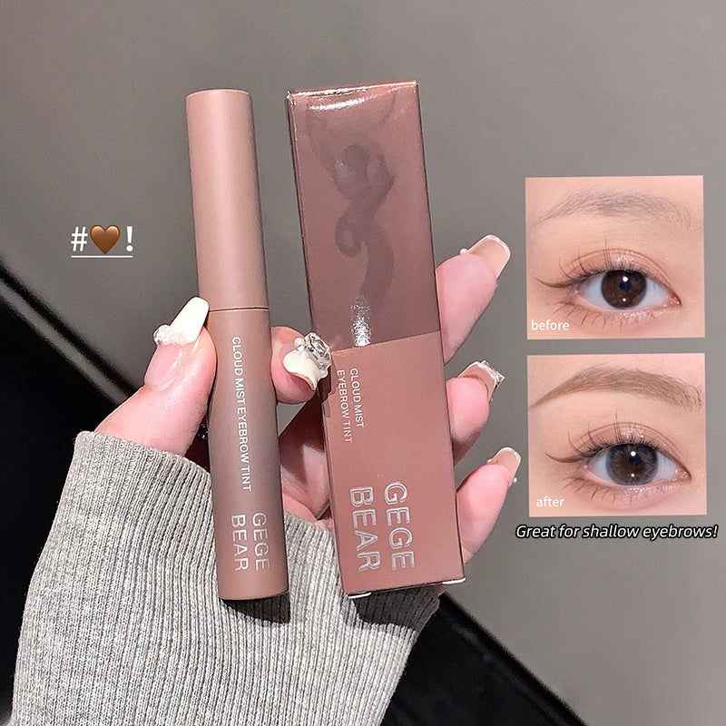 GEGE BEAR eyebrow product with before and after effects on eyes