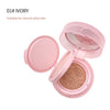 Open pink compact with beige powder labeled '01# Ivory' on a white background