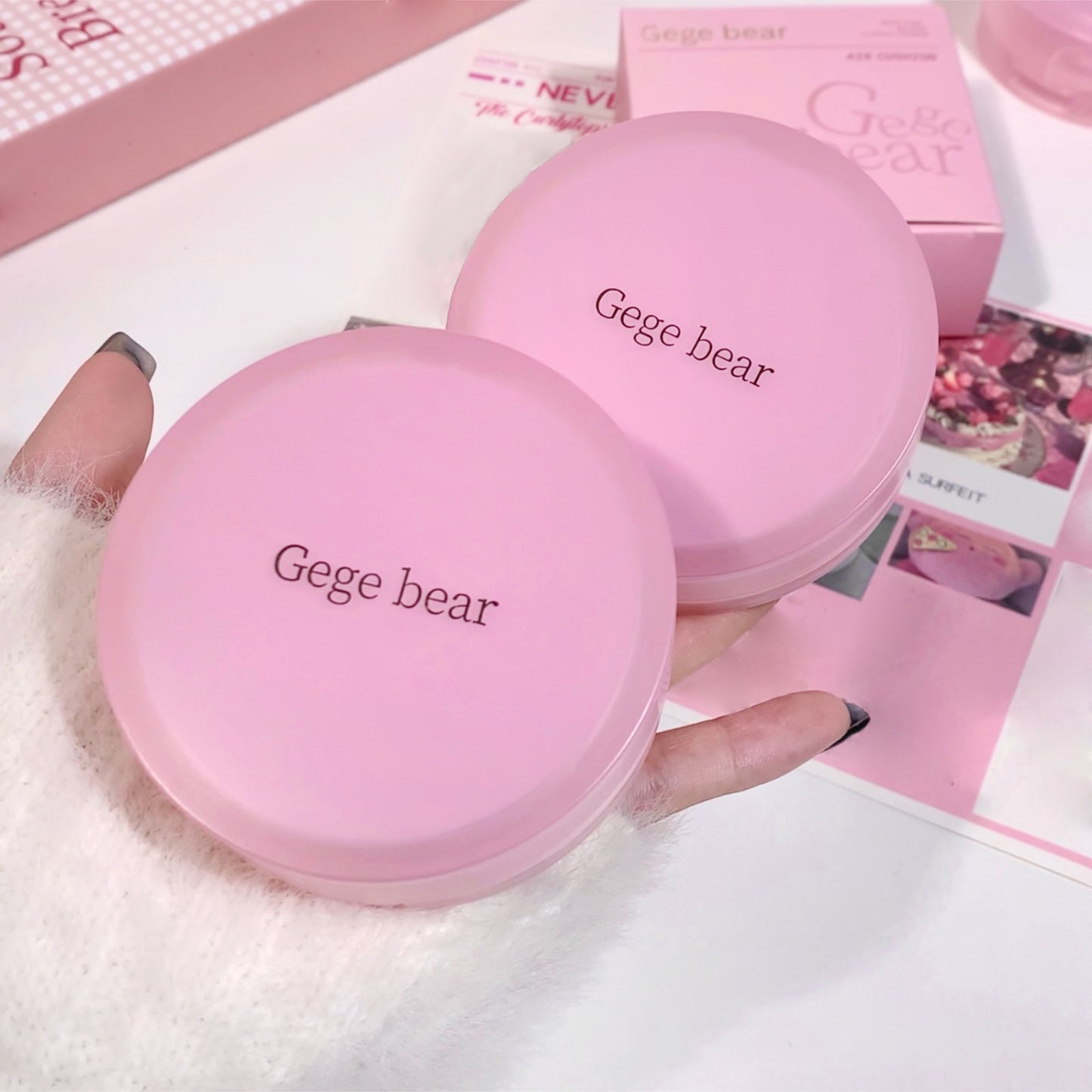 Gege Bear Double Layer Air Cushion & Setting Powder