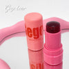 Pink blush stick with 'Gego' branding on a white background