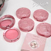 Pink makeup compact with 'Gege bear' branding on a white background