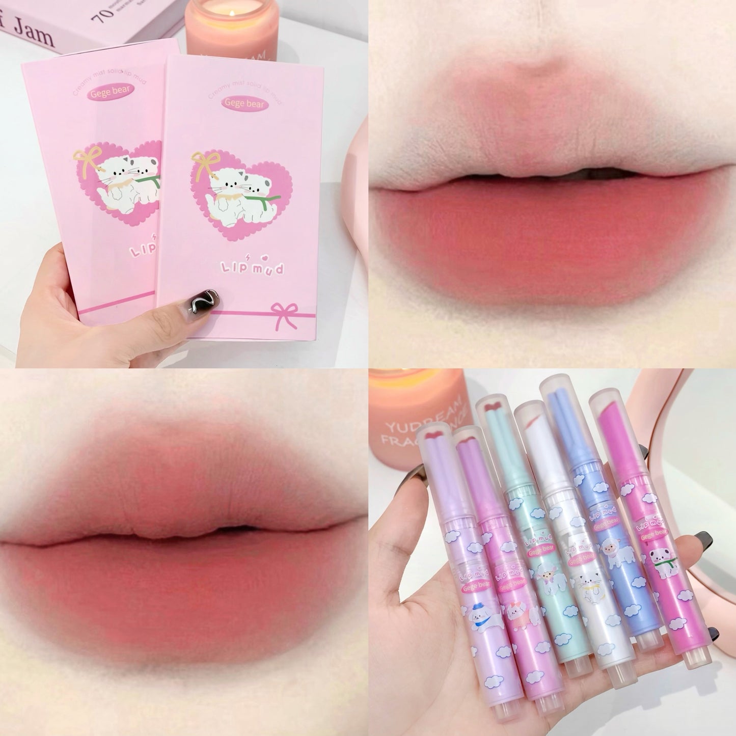 Gege Bear Milky Velvet Mist Solid Lip Mud