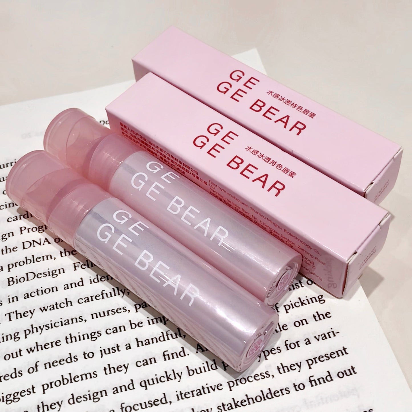 Gege Bear Watery Ice Clear Lasting Lip Gloss