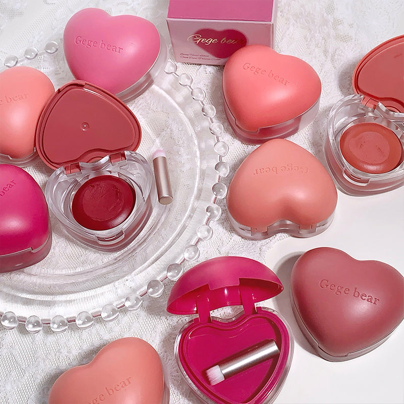 Gege Bear Heart Cream Lip & Cheek Blush