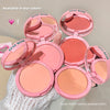 Pink makeup blushes with 'GEGE BEAR' branding on a neutral background