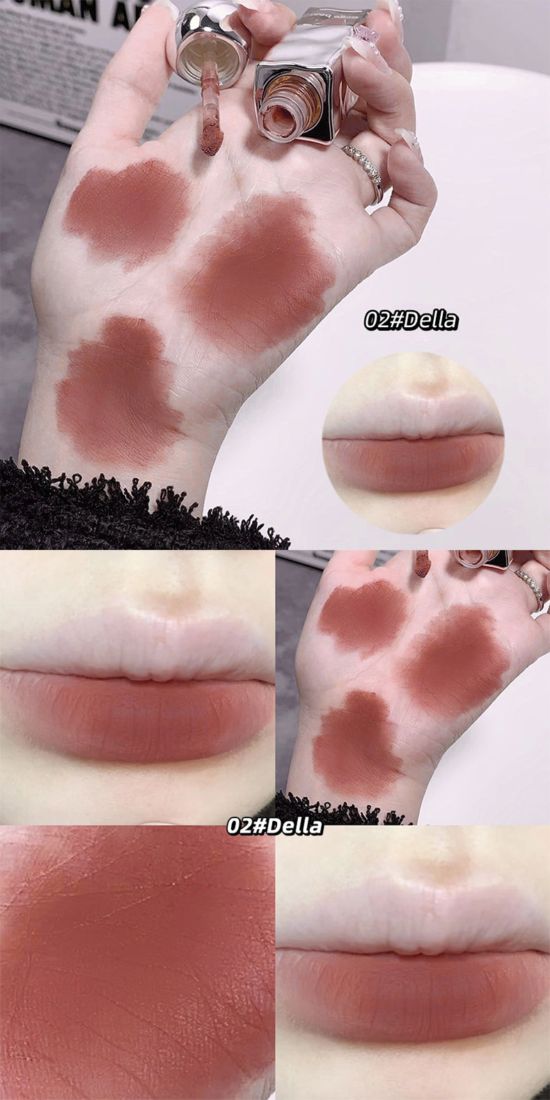 Gege Bear Soft Nude Mist Velvet Lip Glaze