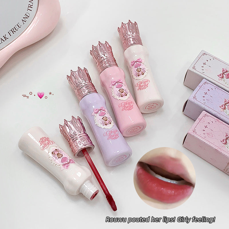 Gege Bear Crown Mirror Lip Mud