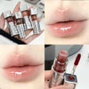 Collage of Cige Bear lipsticks with close-ups on lips and product details.