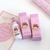 Two pink and white GEGE BEAR products on a white background
