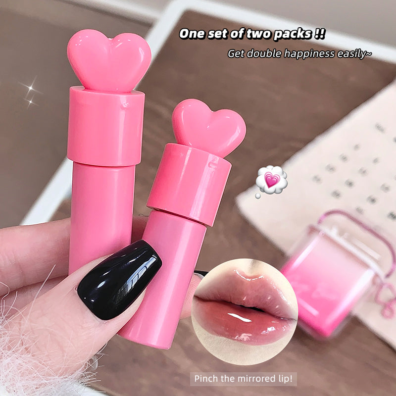 Gege Bear Heart Water-Light Velvet Fog Lip Glaze Set