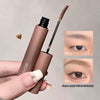 Eyebrow tint with before and after effects on a neutral background