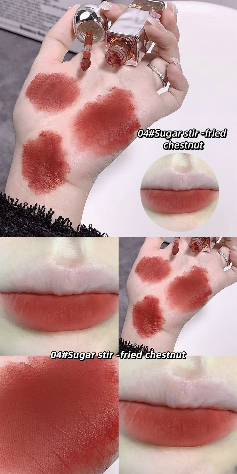 Gege Bear Soft Nude Mist Velvet Lip Glaze