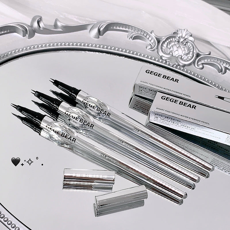 GEGE BEAR eye pencil set on a decorative tray