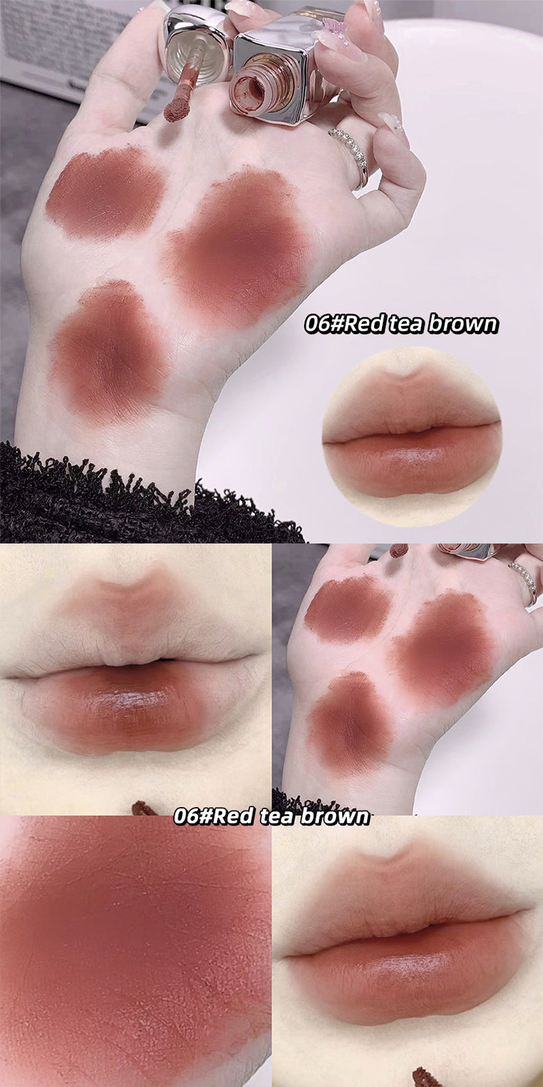 Gege Bear Soft Nude Mist Velvet Lip Glaze