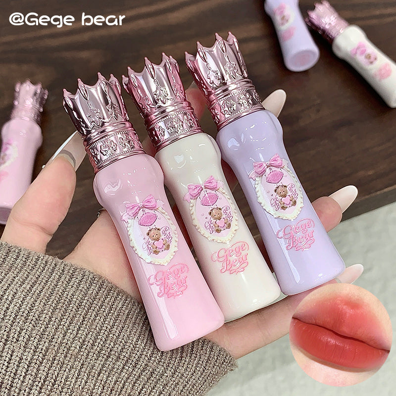 Gege Bear Crown Mirror Lip Mud