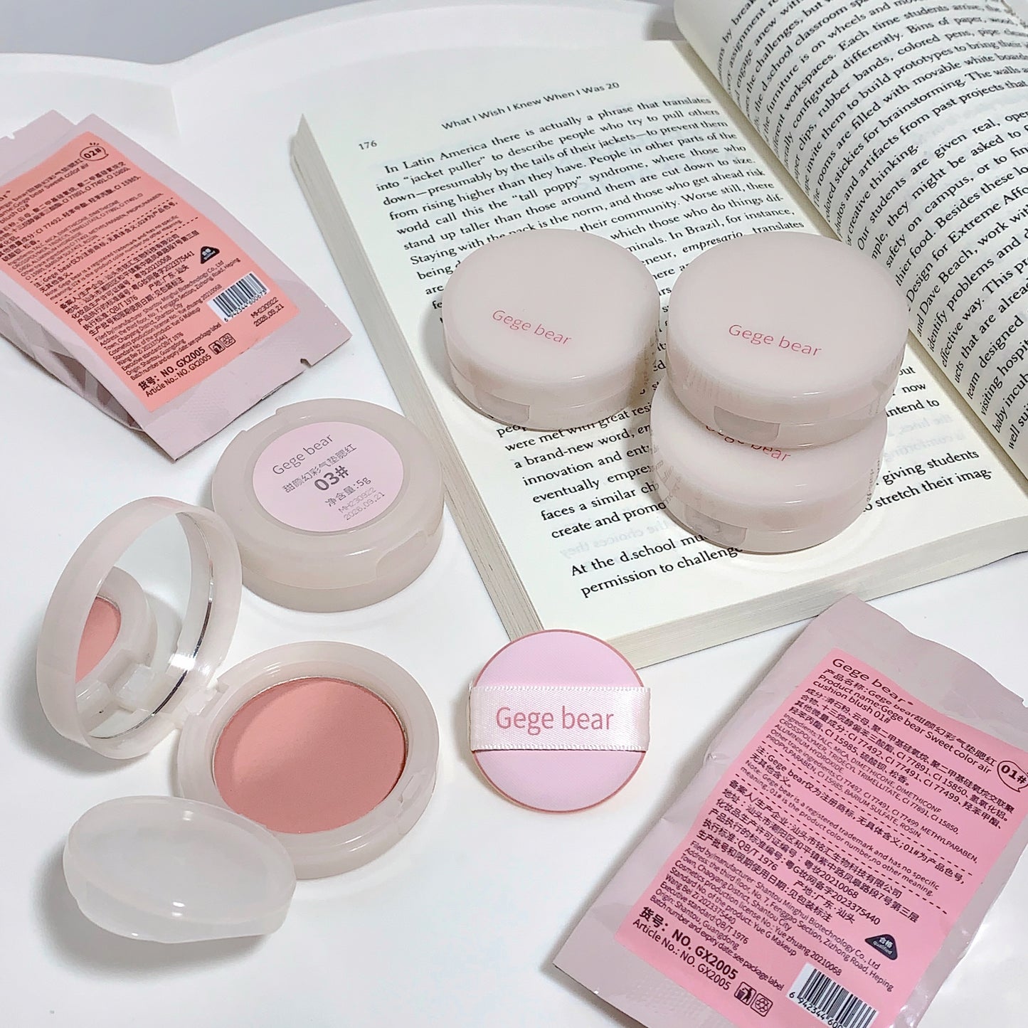 Gege Bear Sweet Color Clay Blush