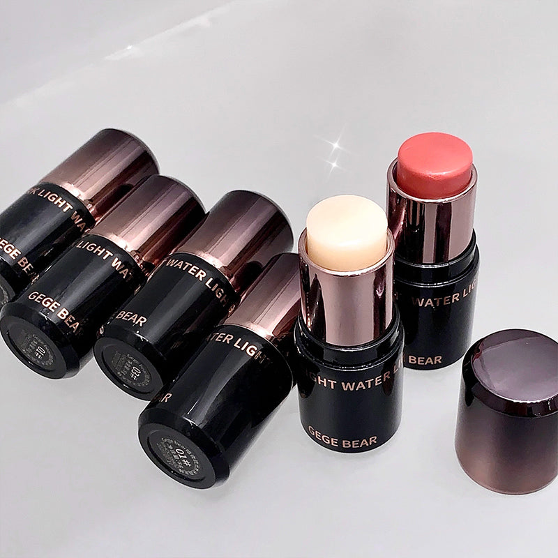 Collection of GEGER BEAR lipsticks on a light background