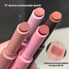 Set of pink lipsticks with visible brand name and product features on a dark background