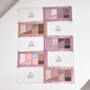 Set of makeup eyeshadow palettes with 'Gige bear' branding on a white background
