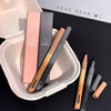 Set of gradient makeup pencils with 'GEGE BEAR' branding on a black background.