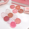 Multiple blush compact cases with 'BE BEAR' branding on a light background