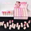 Gege Bear blush stick packaging with multiple sticks displayed on a white and black background.