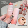 Two pink lip balms with visible brand name, hand holding one, and additional lip balms in the background.