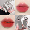 Collage of lipstick applicators and lips with pink lipstick