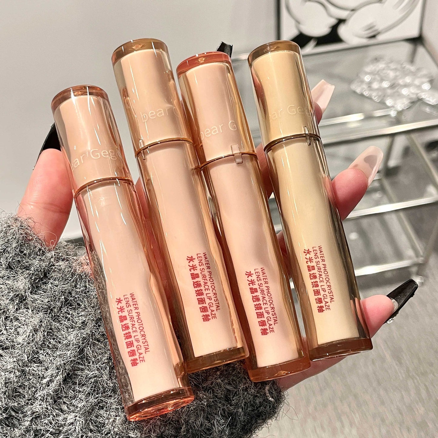 Gege Bear Water Photocrystal Lens Lip Glaze