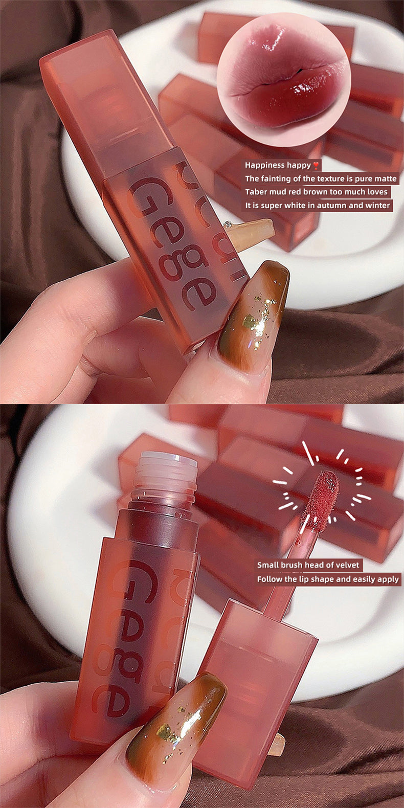 Gege Bear Velvet Lip Glaze