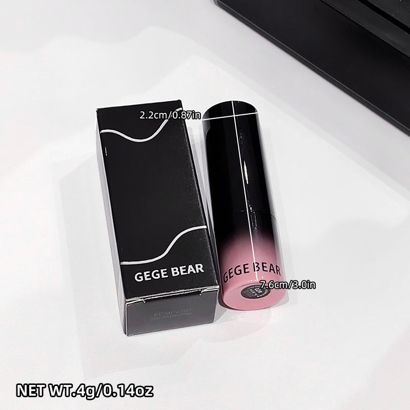 Pink and black cosmetic product with 'GEGE BEAR' branding on a white background