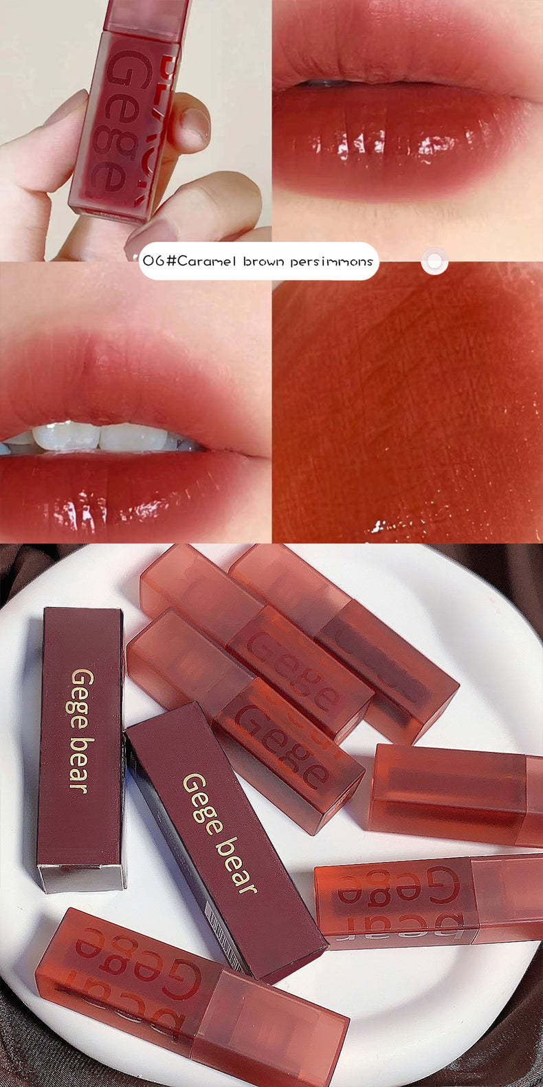 Gege Bear Velvet Lip Glaze