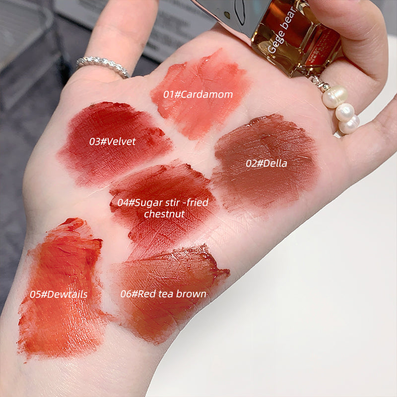 Gege Bear Soft Nude Mist Velvet Lip Glaze