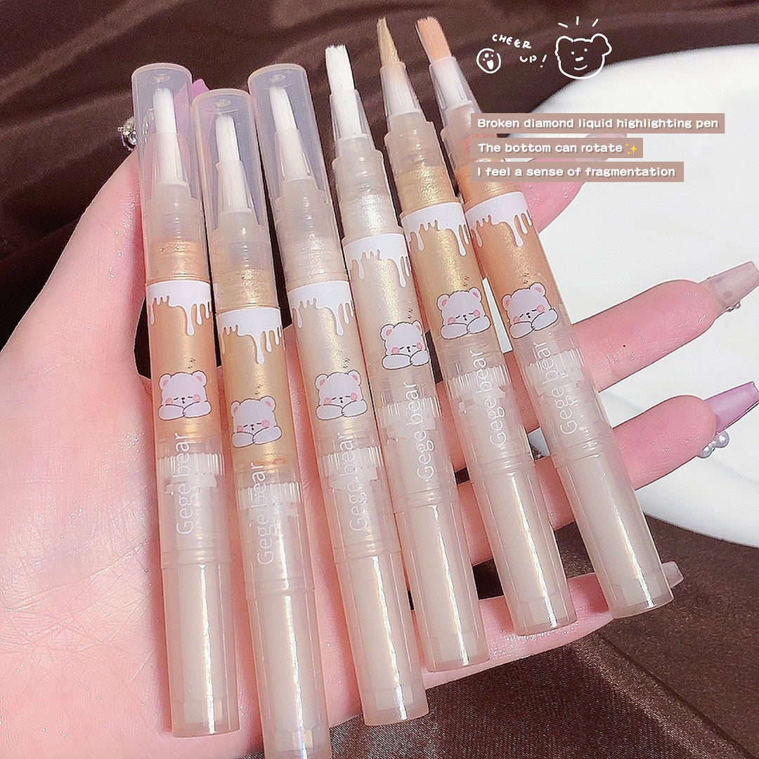 Gege Bear Broken Diamond Liquid Highlighter Pen