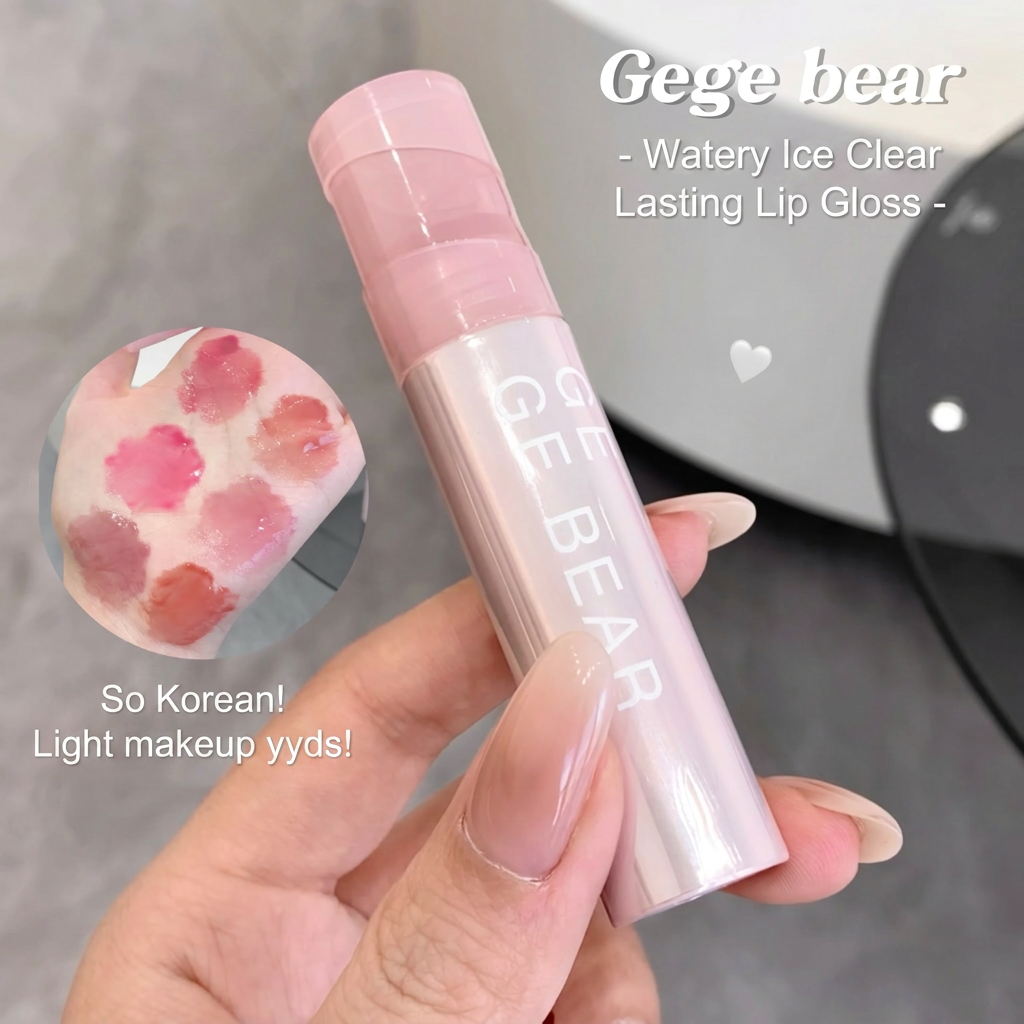 Gege Bear Watery Ice Clear Lasting Lip Gloss