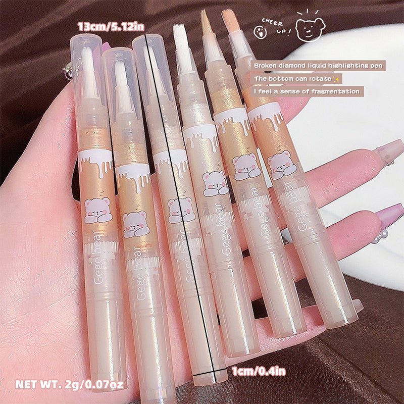 Gege Bear Broken Diamond Liquid Highlighter Pen