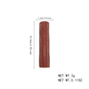 Lipstick with measurements and weight information on a white background